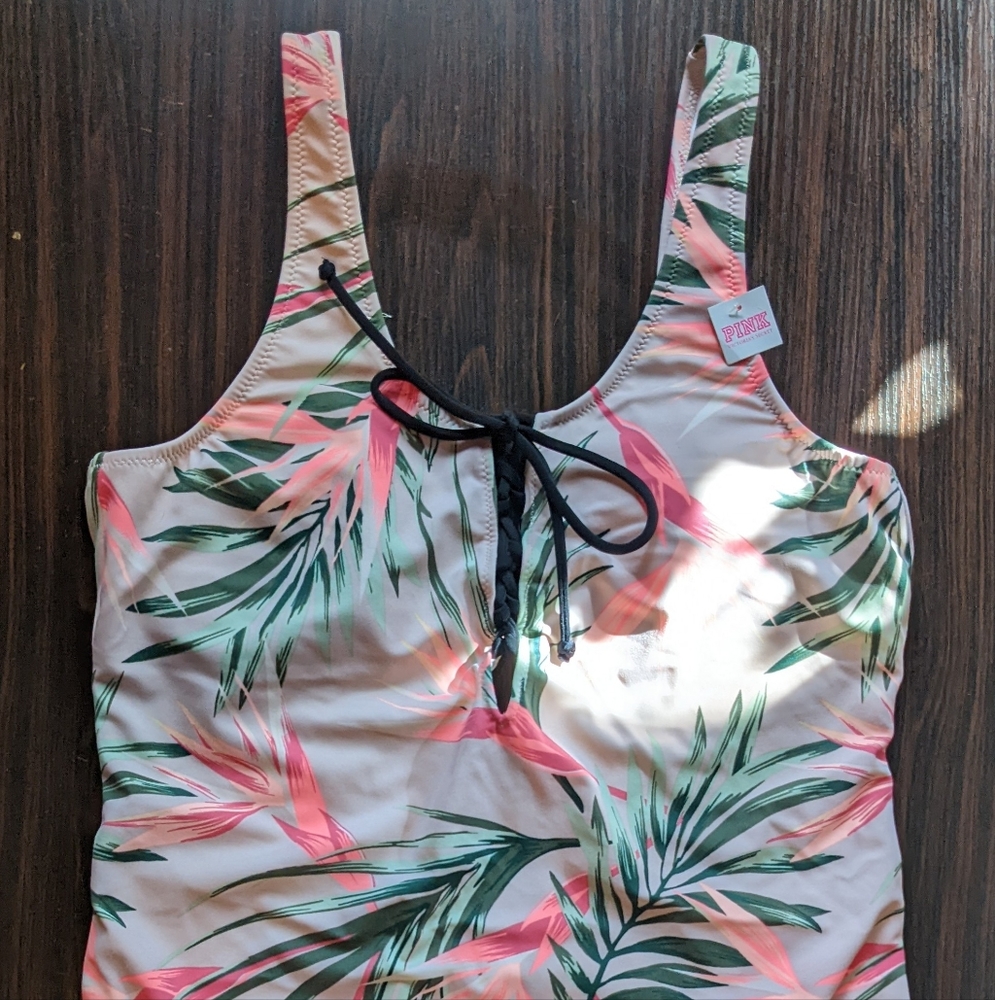 NWT Victoria's Secret One Piece Floral Cheeky Bathing Suit